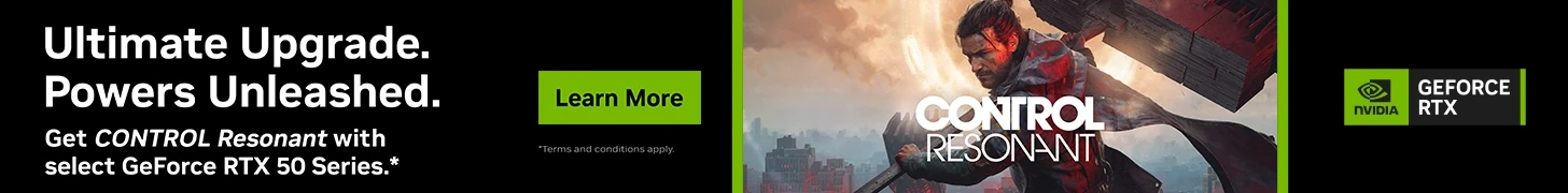 Ultimate upgrade, powers unleashed — get CONTROL Resonant with select GeForce RTX 50 Series