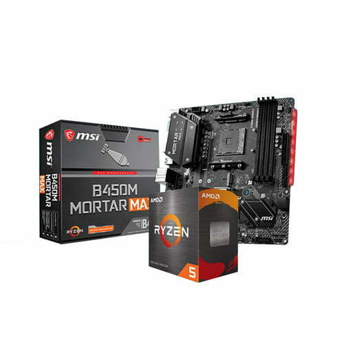 AMD RYZEN 5 5600G PROCESSOR and MSI B450M MORTAR MAX  MOTHERBOARD WITH FULL PC