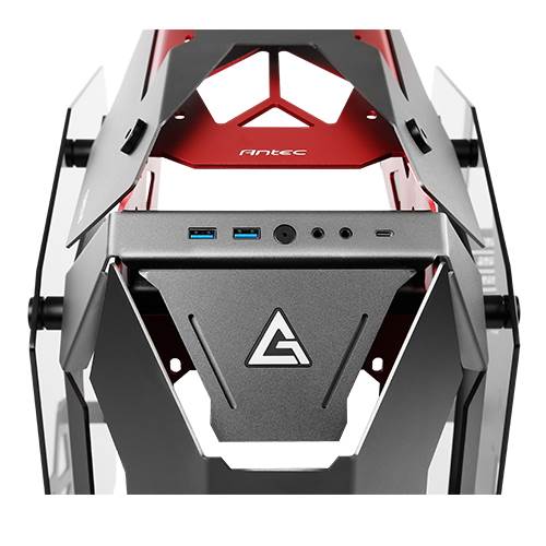 Antec TORQUE Black + Red Aluminum ATX Mid Tower Gaming Casing