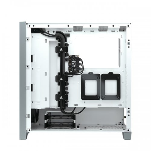 CORSAIR ICUE 4000X RGB TEMPERED GLASS MID-TOWER ATX CASE — WHITE