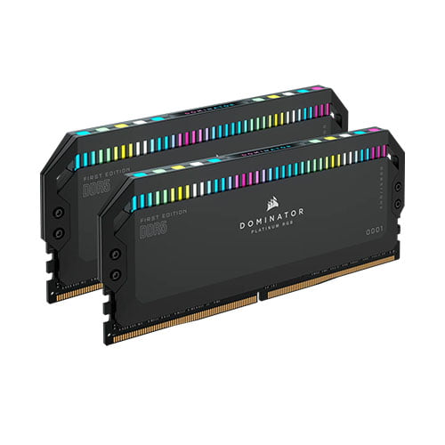Corsair DOMINATOR PLATINUM RGB First Edition 32GB (2x16GB) DDR5 5200MHz C36 Ram (Black)