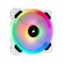 Corsair LL120 RGB 120mm Dual Light Loop RGB LED PWM Case Fan (White)