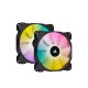 Corsair iCUE SP140 RGB ELITE Performance 140mm PWM Case Fan (Dual Pack)