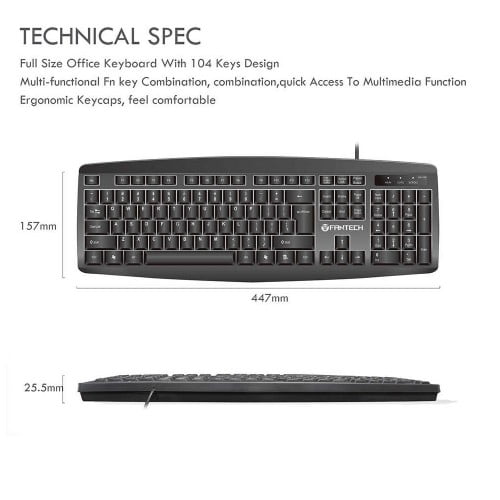 Fantech KM100 USB Keyboard Mouse Combo