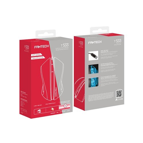 Fantech T533 Wired Optical Office Mouse