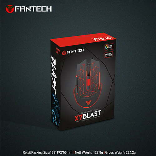 Fantech X7 Blast Macro Programmable Gaming Mouse