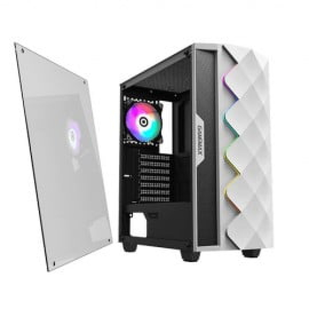 Gamemax White Diamond A 361 Mini Tower White ATX Gaming Casing