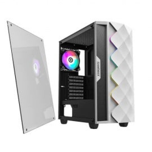Gamemax White Diamond A 361 Mini Tower White ATX Gaming Casing