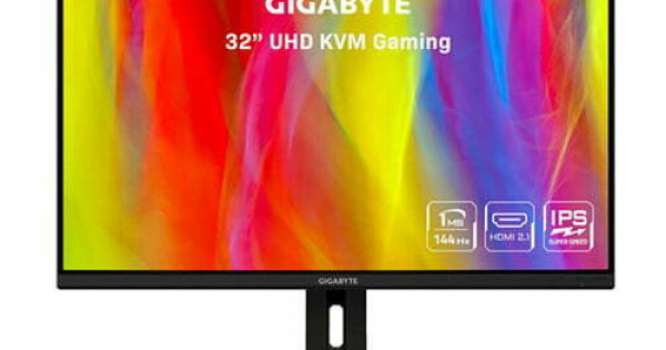 Gigabyte M32U 31.5 Inch 16:9 4K 144 Hz FreeSync IPS Gaming Monitor