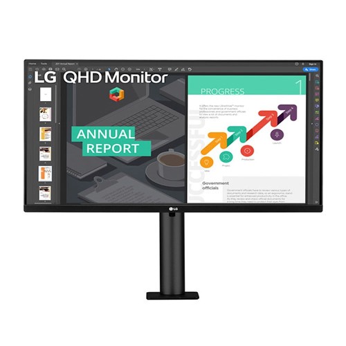 LG 27QN880-B 27 Inch 2K QHD IPS Ergo Black Monitor