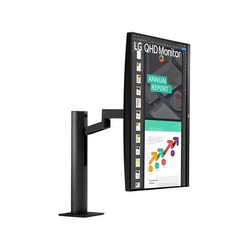 LG 27QN880-B 27 Inch 2K QHD IPS Ergo Black Monitor