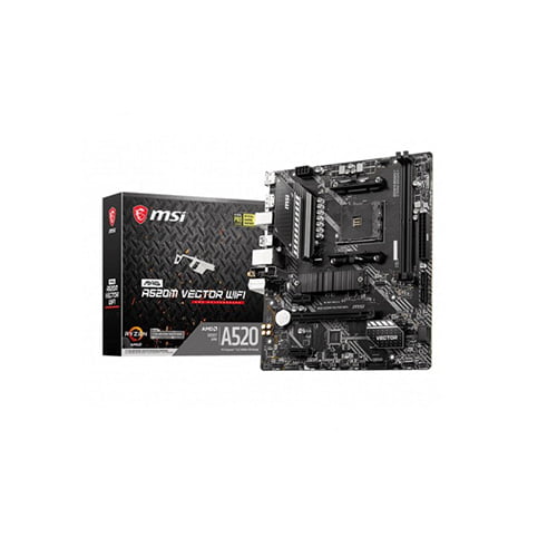MSI MAG A520M Vector Wi-Fi AM4 AMD Micro-ATX Motherboard