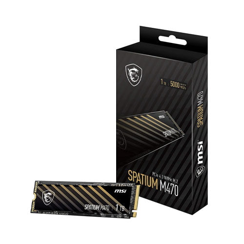 MSI SPATIUM M470 1TB PCIe 4.0 NVMe M.2 SSD