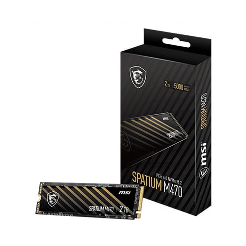 MSI SPATIUM M470 2TB PCIe 4.0 NVMe M.2 SSD