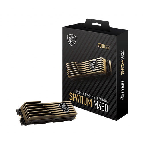 MSI SPATIUM M480 1TB PCIe 4.0 NVMe M.2 HS SSD