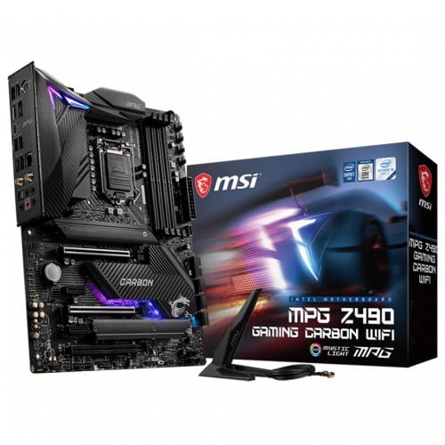 MSI MEG Z490 Gaming Carbon Wi-Fi 10th Gen Intel ATX Motherboard