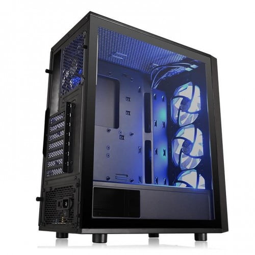 Thermaltake Versa J25 TG MB SYNC RGB Mid Tower Chassis Black