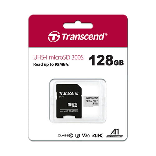 Transcend 300S-A 128GB UHS-I microSDXC Memory Card