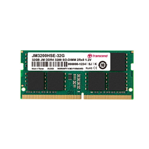 Transcend JM3200HSE-32G 32GB DDR4 3200MHz SO-DIMM Laptop RAM