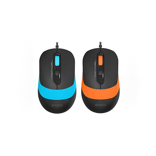 A4tech FM10 Fstyler Wired Optical Mouse Black Orange & Black Blue