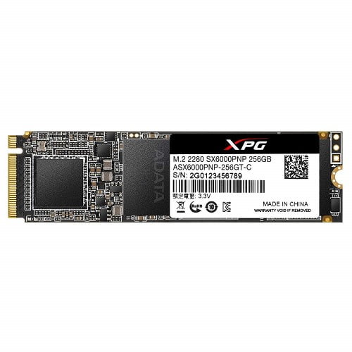 Adata XPG SX6000 Pro 256GB PCIe Gen3x4 M.2 2280 Solid State Drive