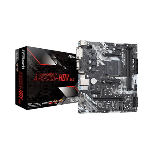 ASRock A320M-HDV R4.0 AMD Motherboard