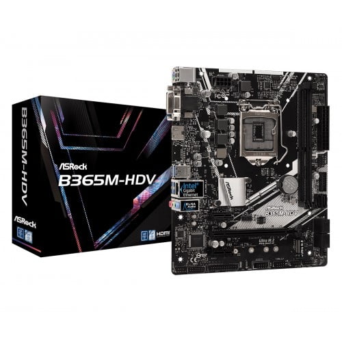 Asrock B365M-HDV 9th Gen Super Alloy Micro ATX Motherboard