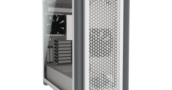 Corsair 5000D Airflow Tempered Glass Mid-Tower Case –(White)