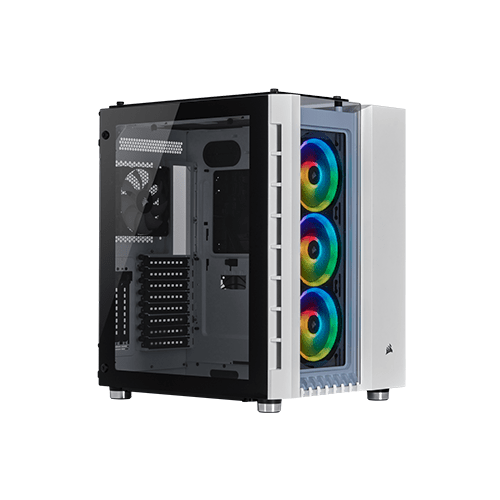 CORSAIR CRYSTAL SERIES 680X RGB ATX HIGH AIRFLOW TEMPERED GLASS SMART CASE (WHITE)