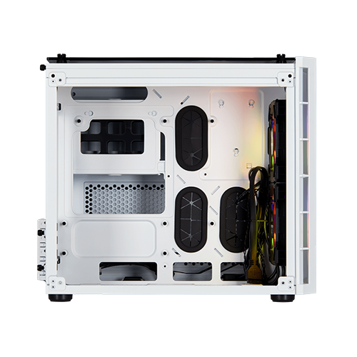 Corsair Crystal Series 280X RGB Tempered Glass Micro ATX Case (White)