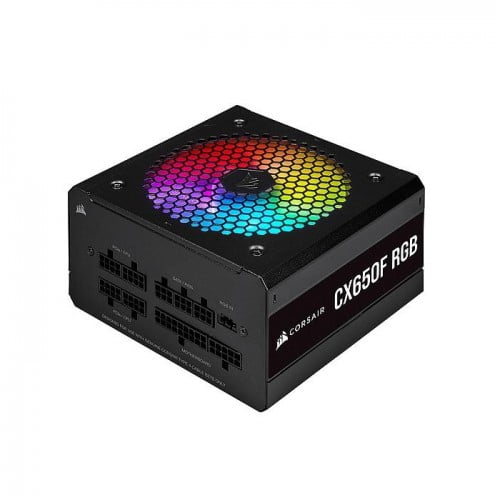 Corsair CX650F RGB 650 Watt 80 Plus Bronze Certified Fully Modular RGB Power Supply