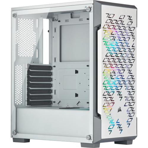Corsair iCUE 220T RGB Airflow Tempered Glass Mid-Tower Smart Case — White