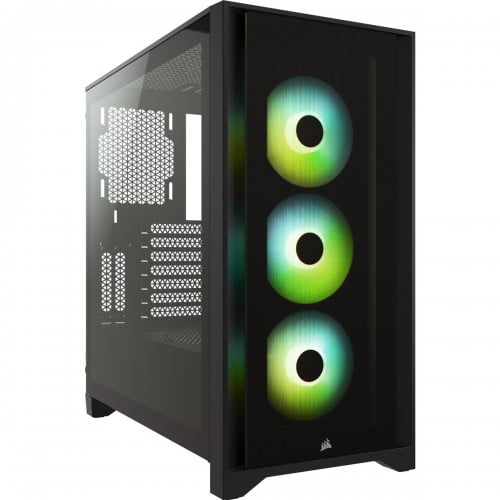 Corsair iCUE 4000X RGB Tempered Glass Mid-Tower ATX Case — Black