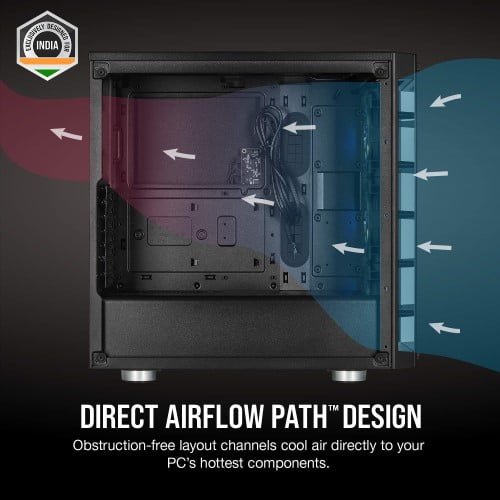 Corsair iCUE 465X RGB Mid-Tower ATX Smart Case Black