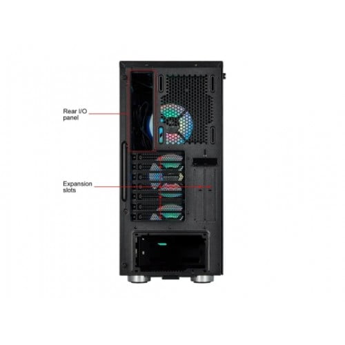 Corsair iCUE 465X RGB Mid-Tower ATX Smart Case Black
