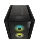 Corsair iCUE 5000X RGB Tempered Glass Mid-Tower Smart Case (Black)