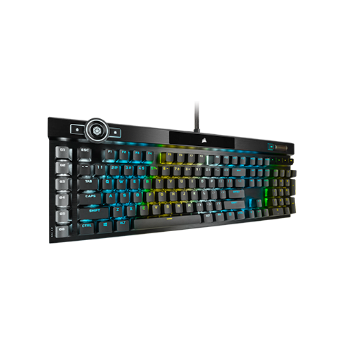 CORSAIR K100 RGB OPTICAL-MECHANICAL OPX SWITCH GAMING KEYBOARD (BLACK)