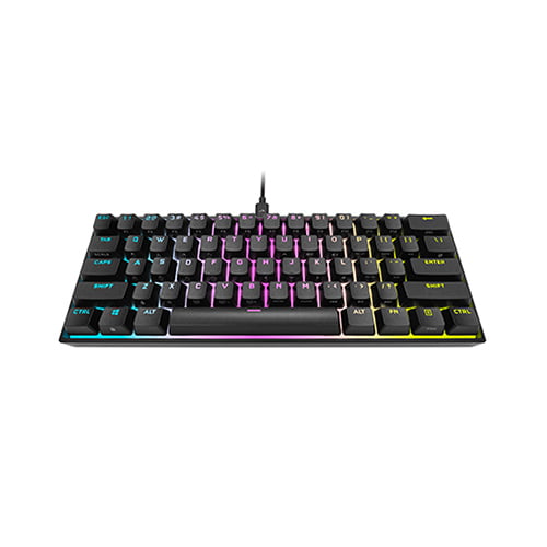 CORSAIR K65 RGB MINI 60% CHERRY MX SPEED MECHANICAL GAMING KEYBOARD ​(BLACK)