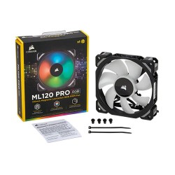 Corsair ML120 PRO RGB LED 120MM PWM Premium Magnetic Levitation Fan — Single Pack