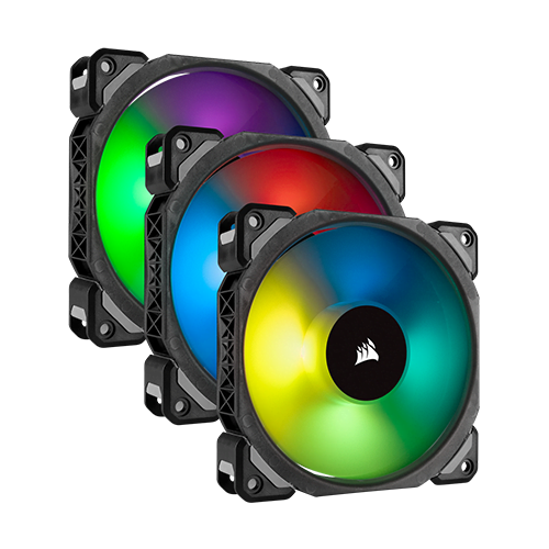 CORSAIR ML120 PRO RGB LED 120MM PWM PREMIUM CASE FAN WITH LIGHTING NODE PRO