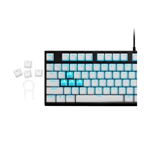 Corsair PBT Double-Shot Pro Keycap Mod Kit - Arctic White