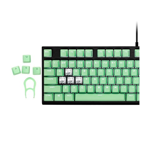 Corsair PBT Double-Shot Pro Keycap Mod Kit - Mint Green