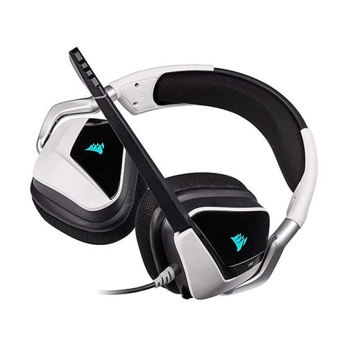 Corsair Void RGB Elite 7.1 Surround Sound USB Premium Gaming Headset (White)