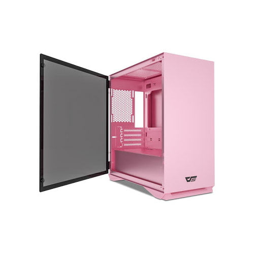 DarkFlash DLM22 Pink MicroATX Computer Casing