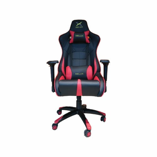 DELUX DC-R01 Gaming Chair Black and Red