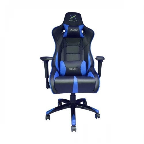 DELUX DC-R01 Gaming Chair Black and Blue