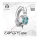 Fantech HG11 Captain 7.1 Surround Sound Space Edition RGB USB Gaming Headphone White