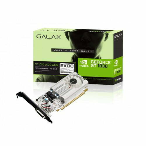 GALAX GeForce GT 1030 EXOC White 2GB GDDR5 Graphics Card