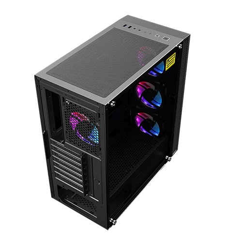 GAMEMAX DRACO XD MID TOWER BLACK ATX GAMING CASE