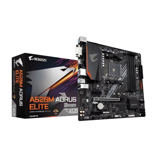 Gigabyte A520M Aorus Elite AMD AM4 ATX Gaming Motherboard